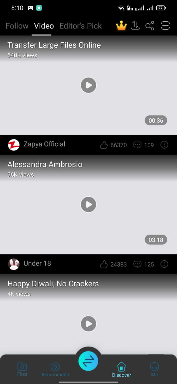 Screenshot Zapya APK v7.0.3