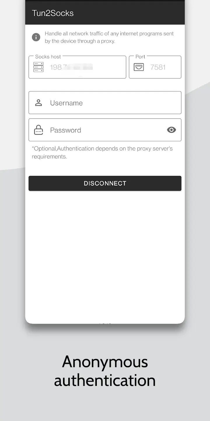 Screenshot Tun2Socks APK