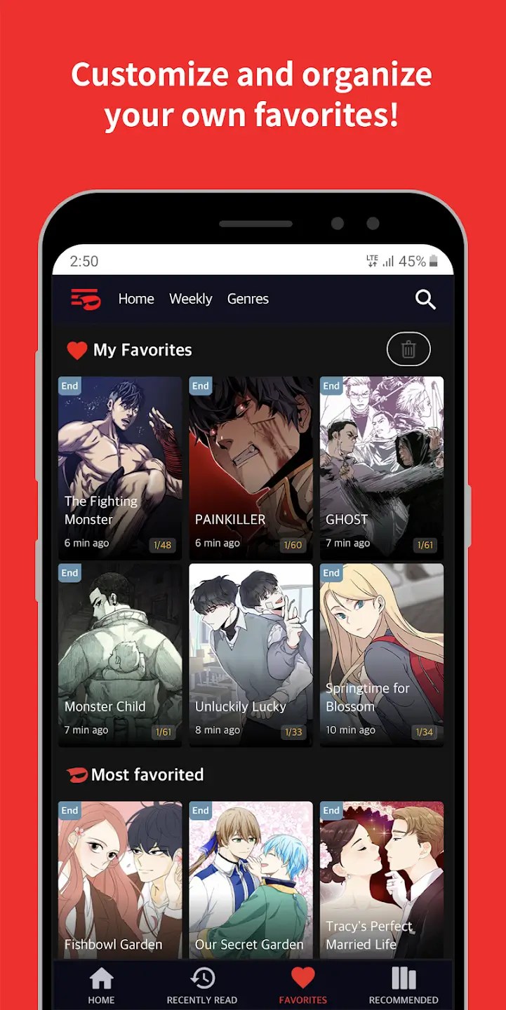 Screenshot Toomics APK