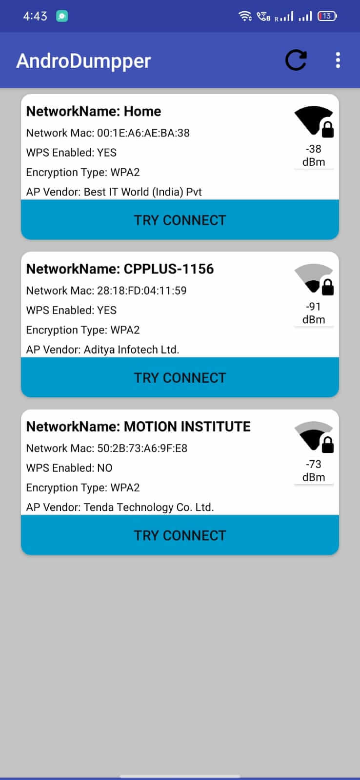 Screenshot AndroDumpper APK v3.11