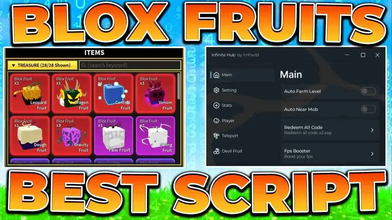 Screenshot Blox Fruits Script APK