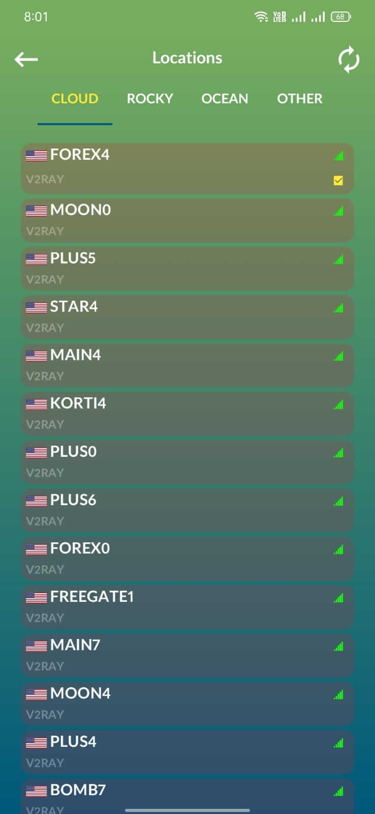 Screenshot Shenzo VPN APK v9 untuk Android