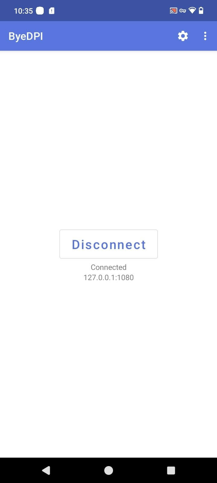Screenshot Byedpi APK v1.2.0 untuk Android