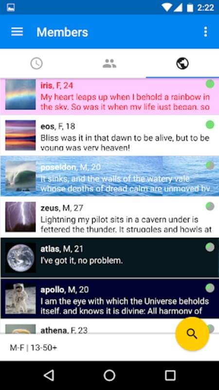 Screenshot Chatango APK
