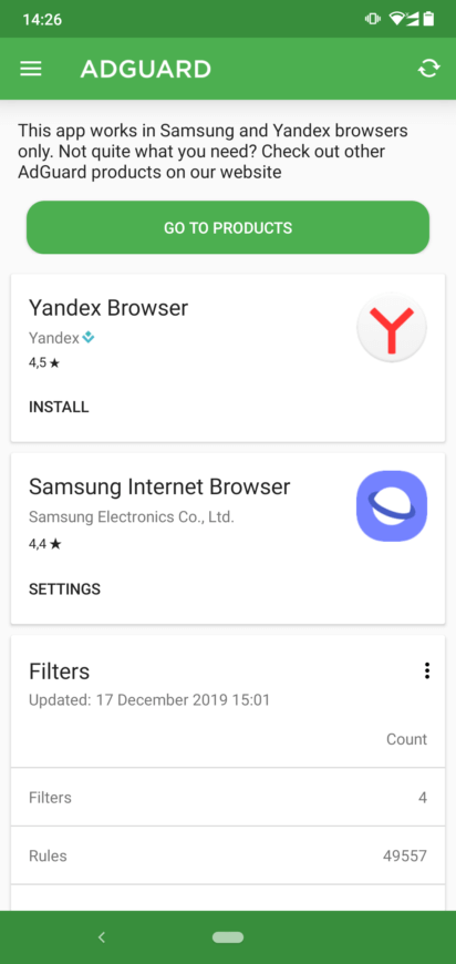Screenshot AdGuard APK
