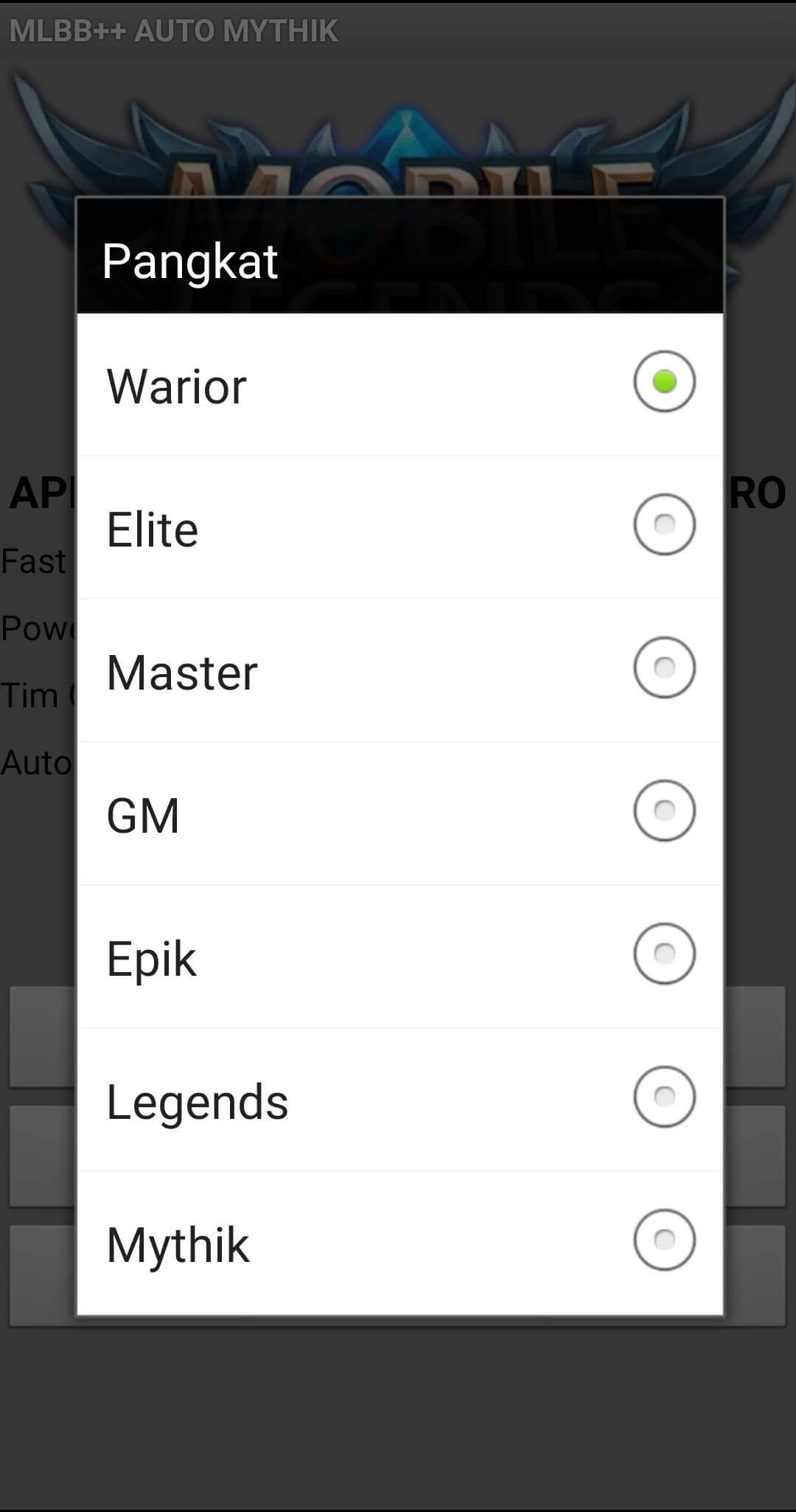 Screenshot Mobile Legends Rank Booster APK