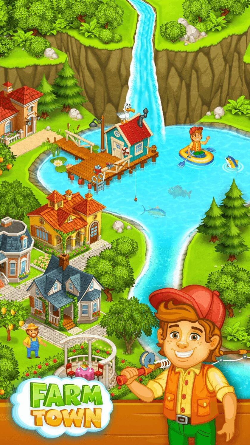 Screenshot Farm Town APK v4.89 Download Game Bertani Seru