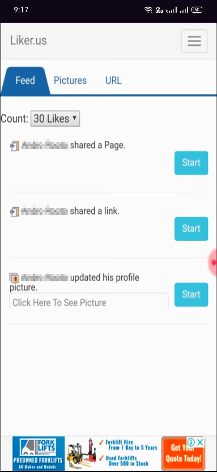 Screenshot Liker.us APK v30000