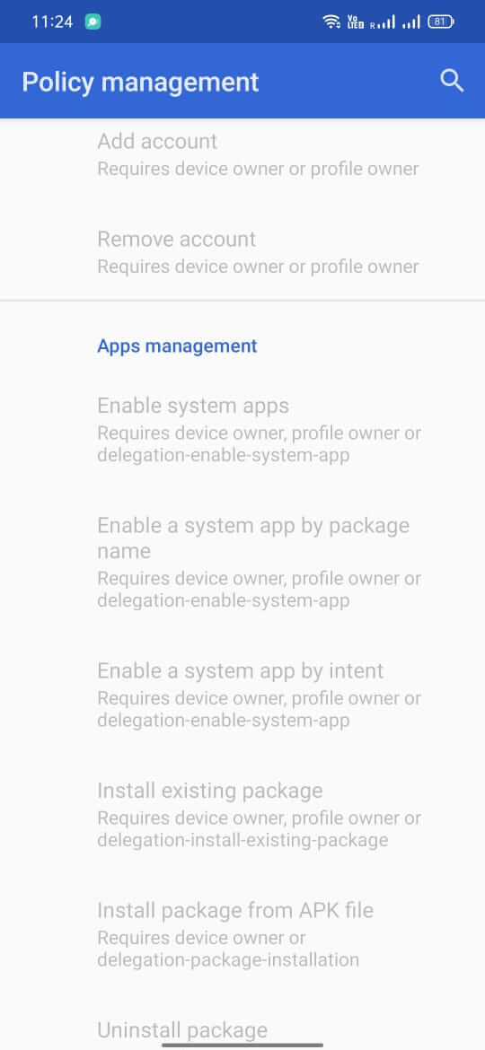 Screenshot Test DPC APK