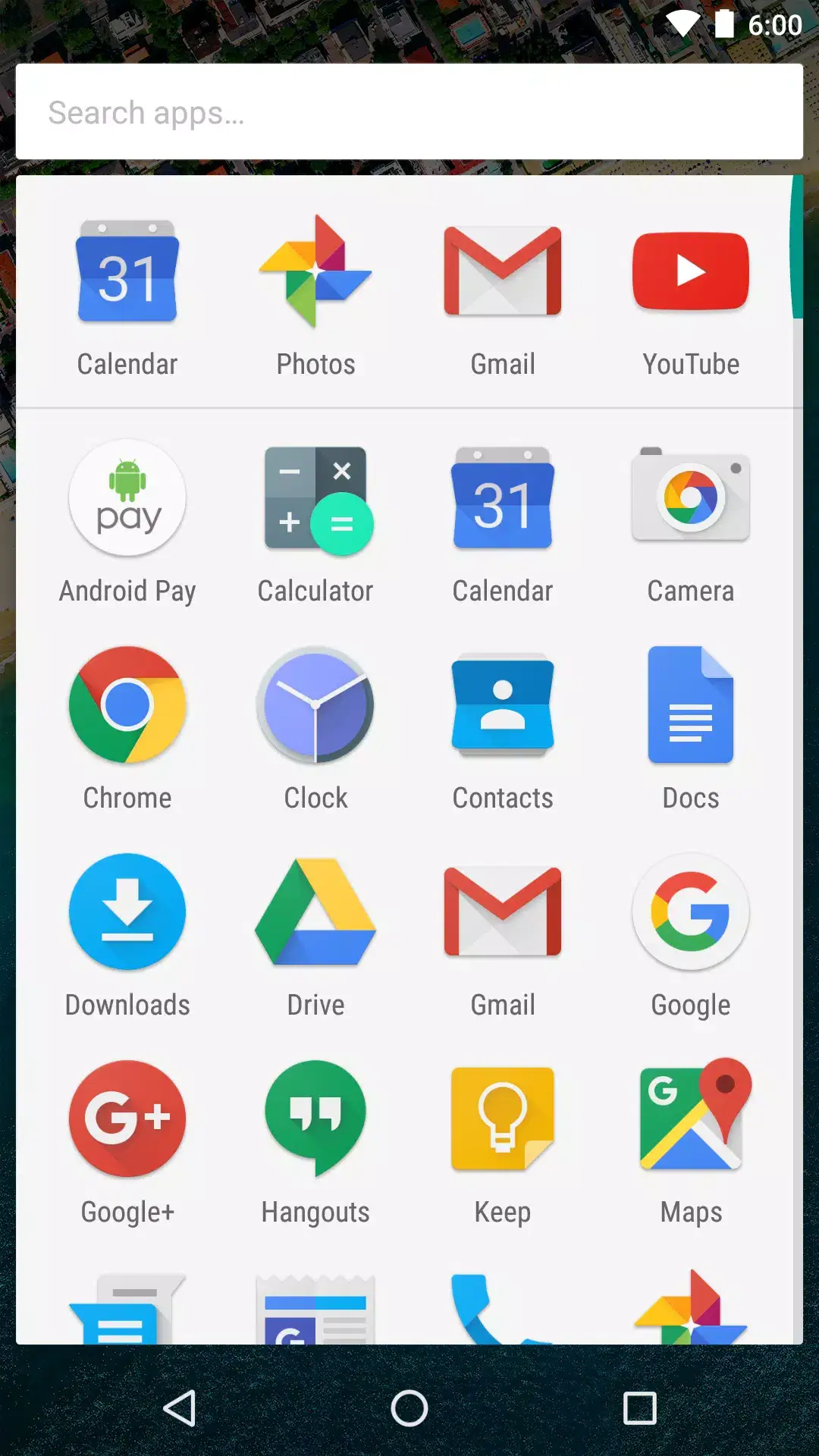 Screenshot Google Now Launcher APK