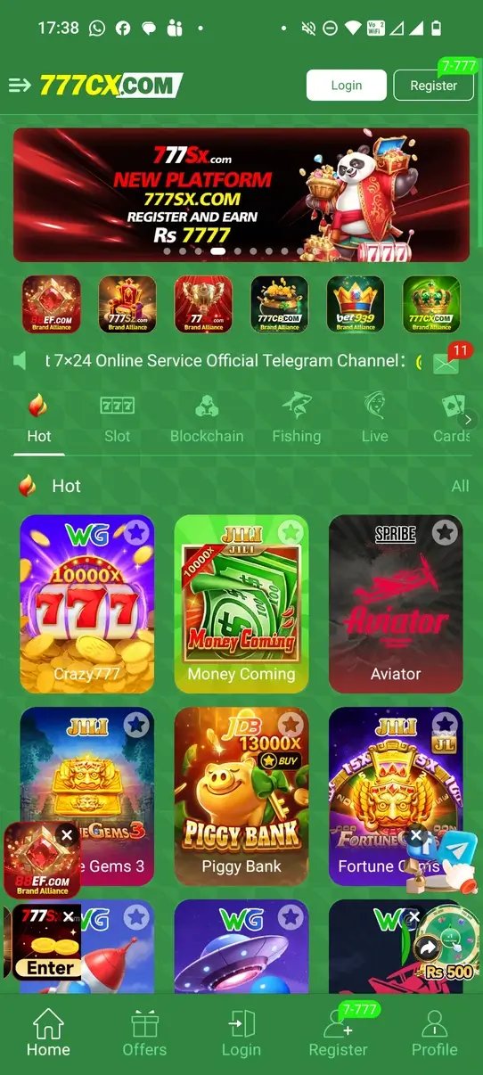 Screenshot 777CX APK – Permainan Casino Online dengan Aksi Seru