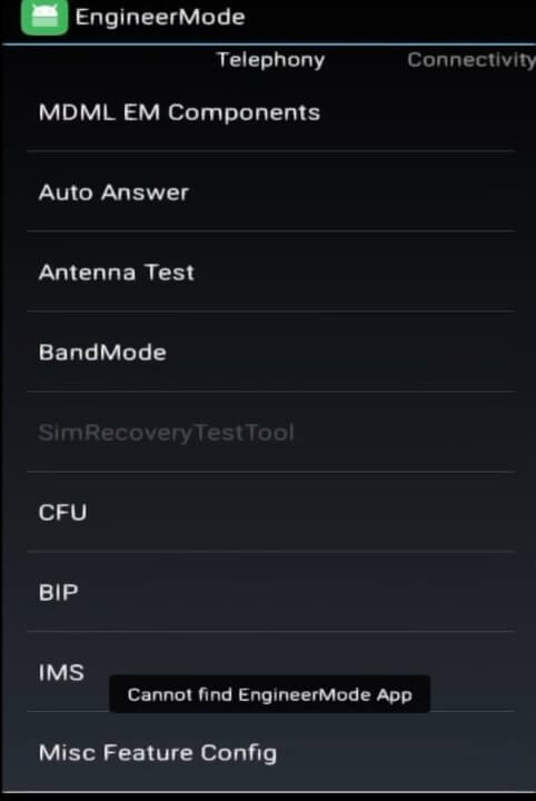 Screenshot MTK Engineering Mode APK