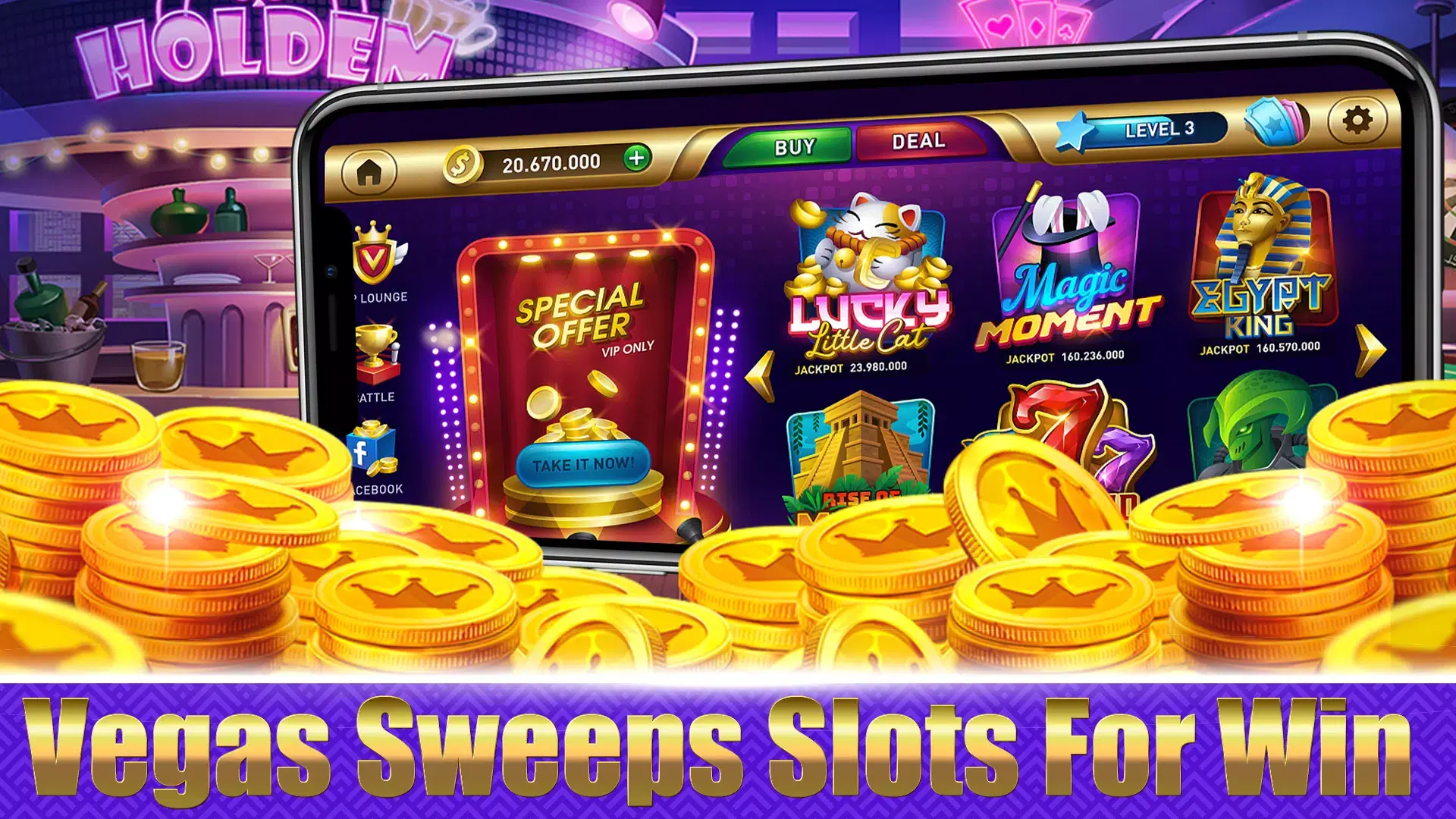 Screenshot Vegas Sweeps Slots 777 APK Versi 1.0.61
