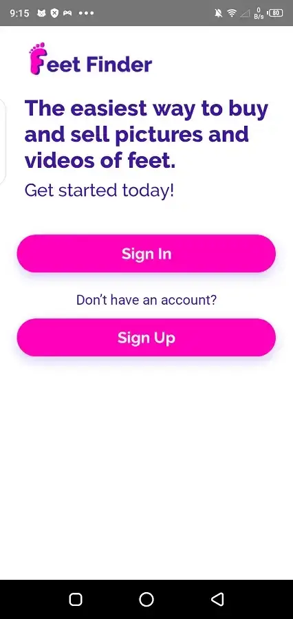 Screenshot FeetFinder APK