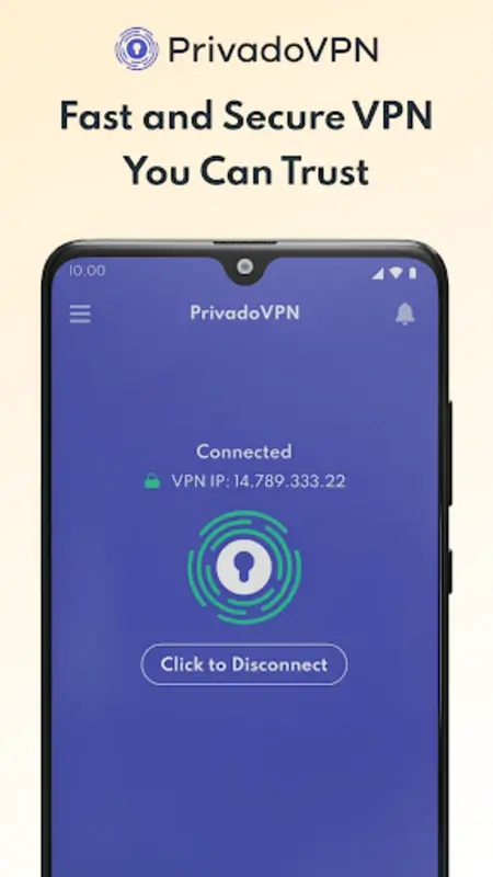 Screenshot PrivadoVPN APK