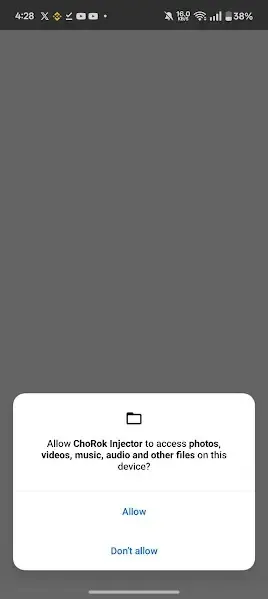 Screenshot Chorok Injector APK v1.6.50