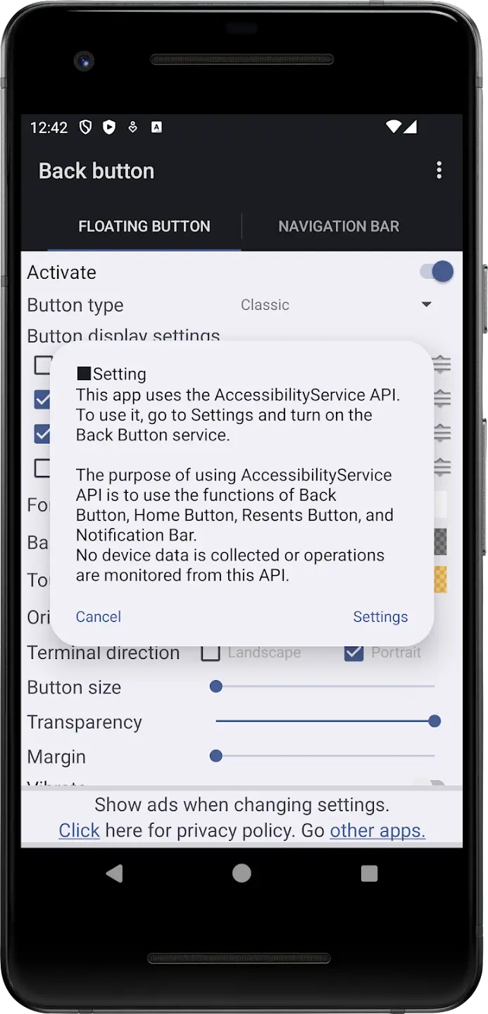 Screenshot Back Button APK v2.07 untuk Navigasi Lebih Praktis