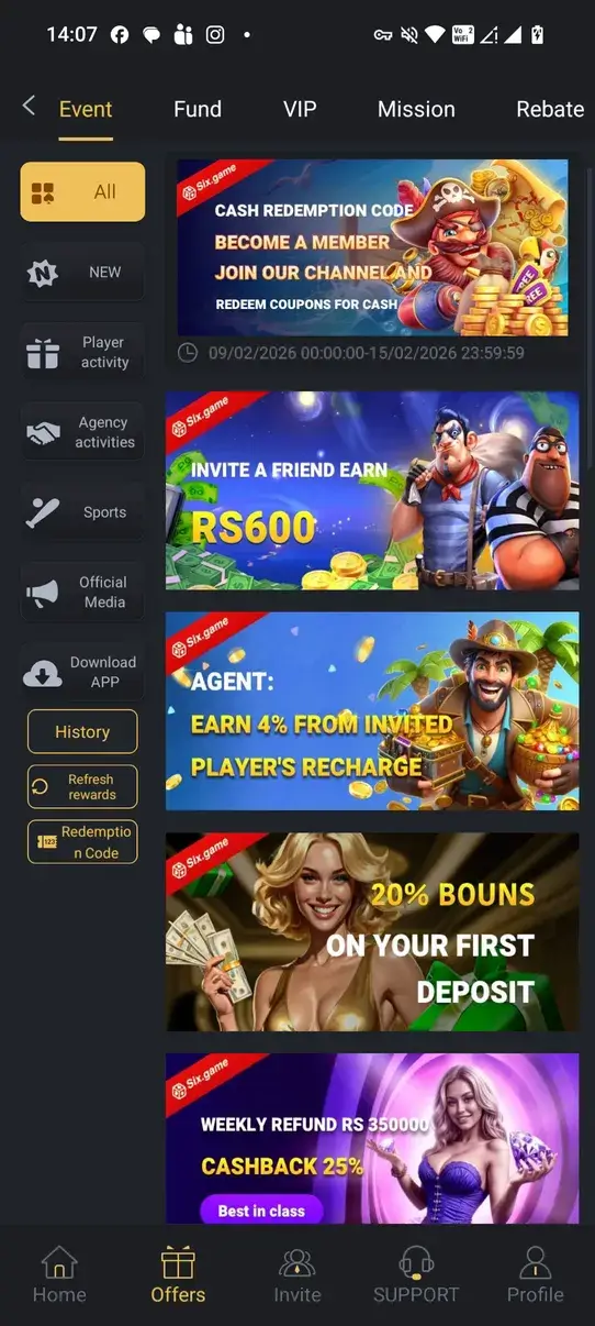 Screenshot Six Game APK v6.1.92
