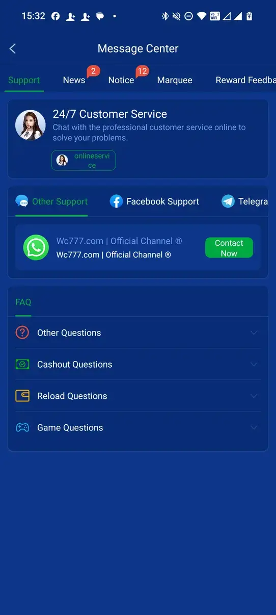 Screenshot WC777 APK v6.3.5