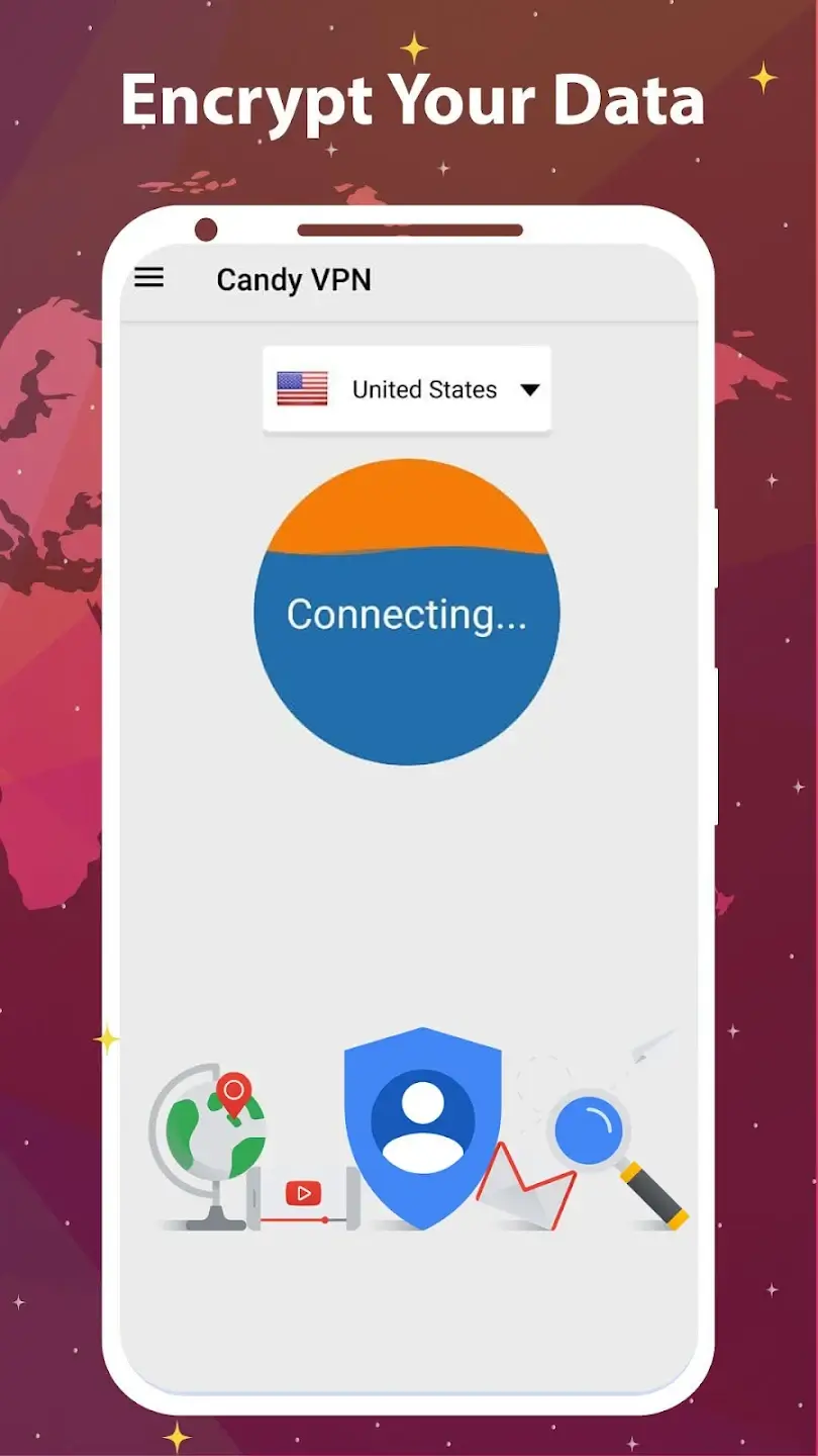 Screenshot Candy VPN APK v4.30 untuk Android