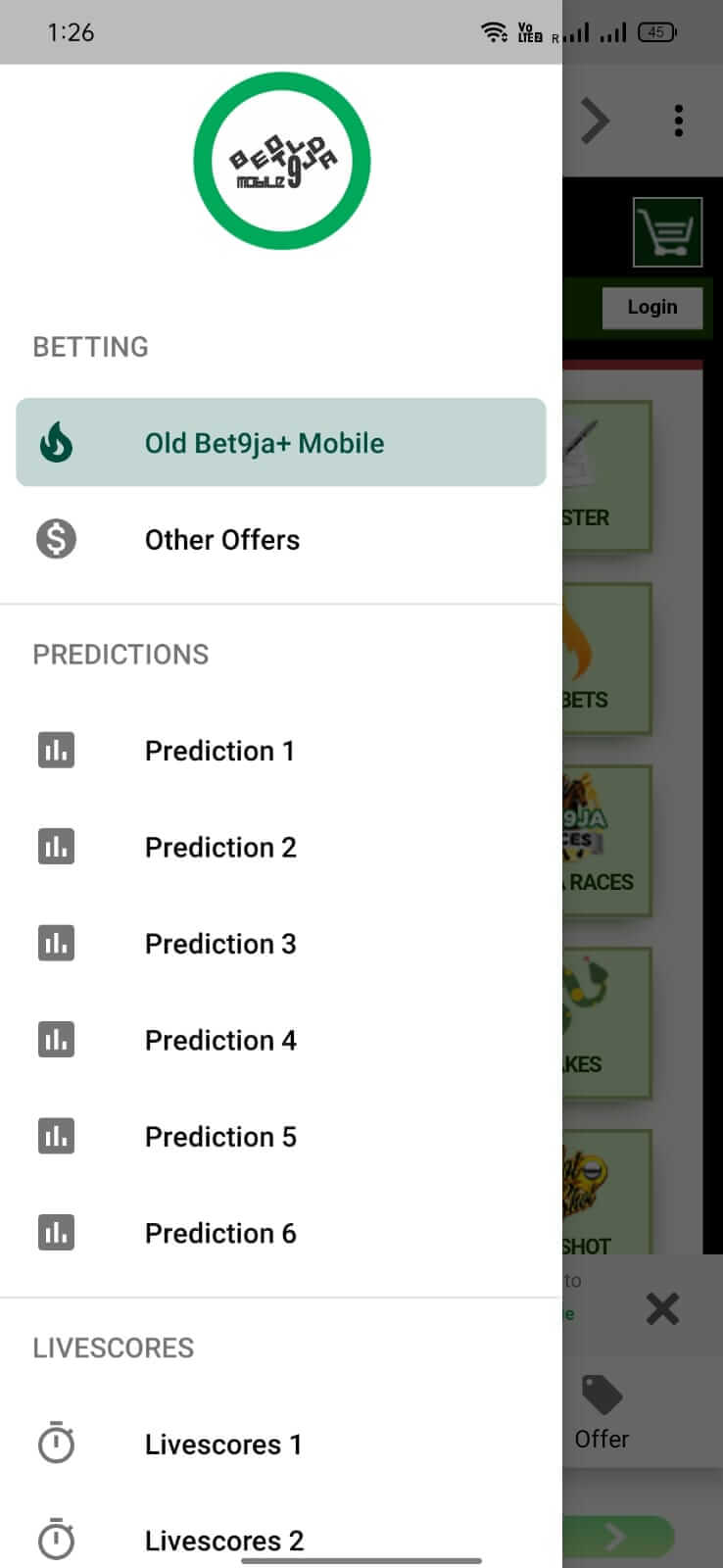 Screenshot Old Bet9ja Mobile APK