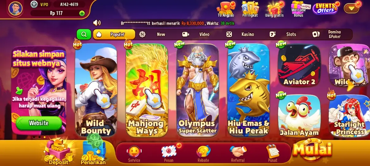 Screenshot NusaSlots APK