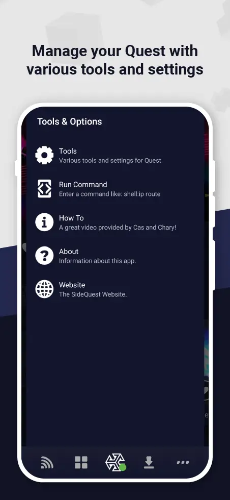 Screenshot SideQuest APK v1.11 untuk VR Headset Android