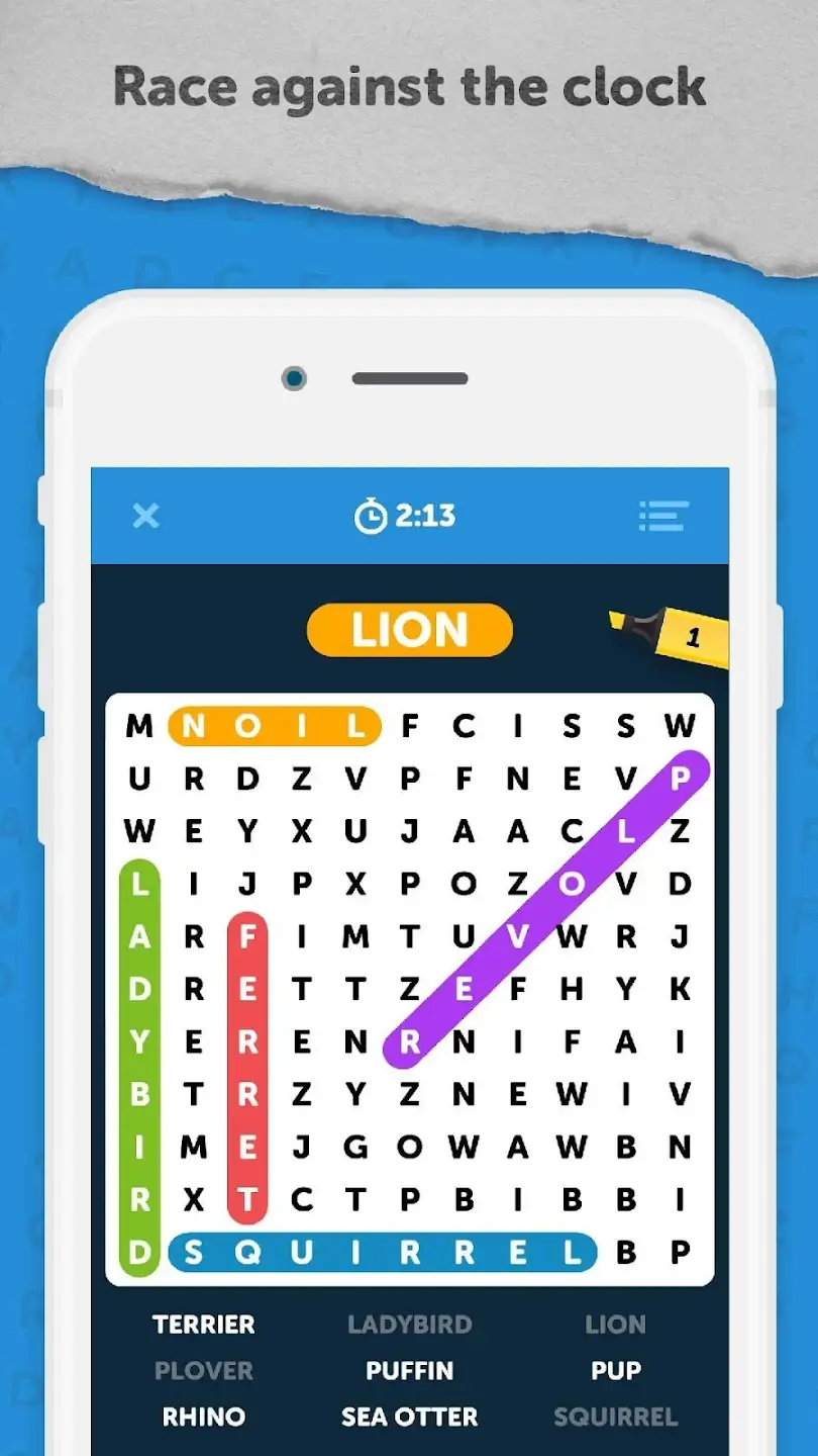 Screenshot Infinite Word Search Puzzles APK