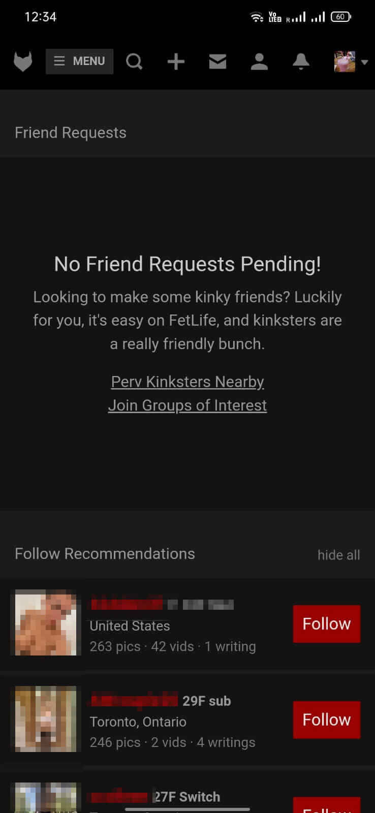 Screenshot FetLife APK v1.0