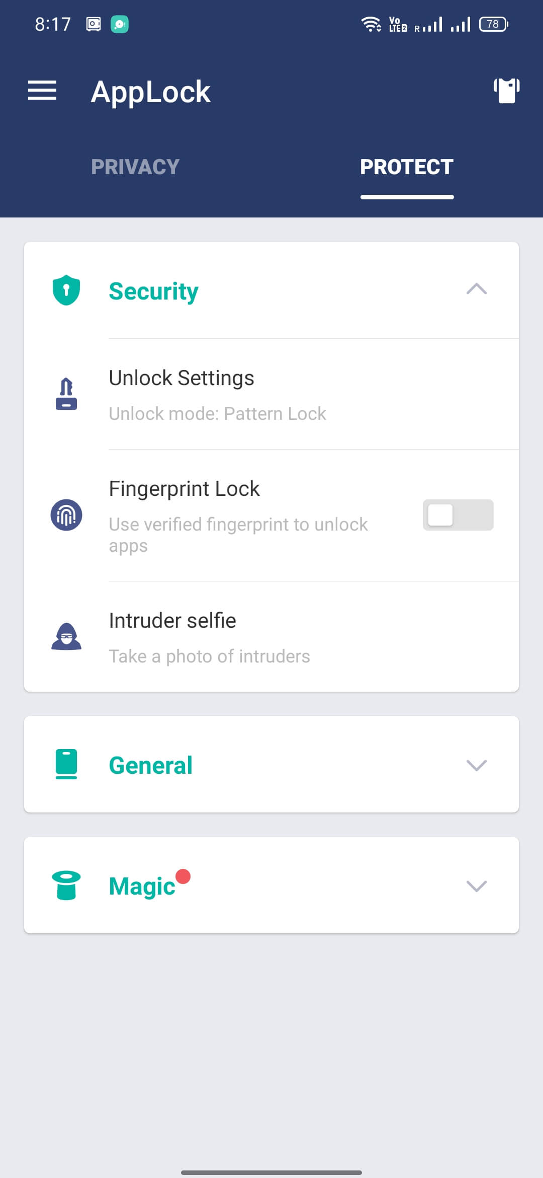 Screenshot AppLock APK v3.5.3cn untuk Mengunci Aplikasi dan File
