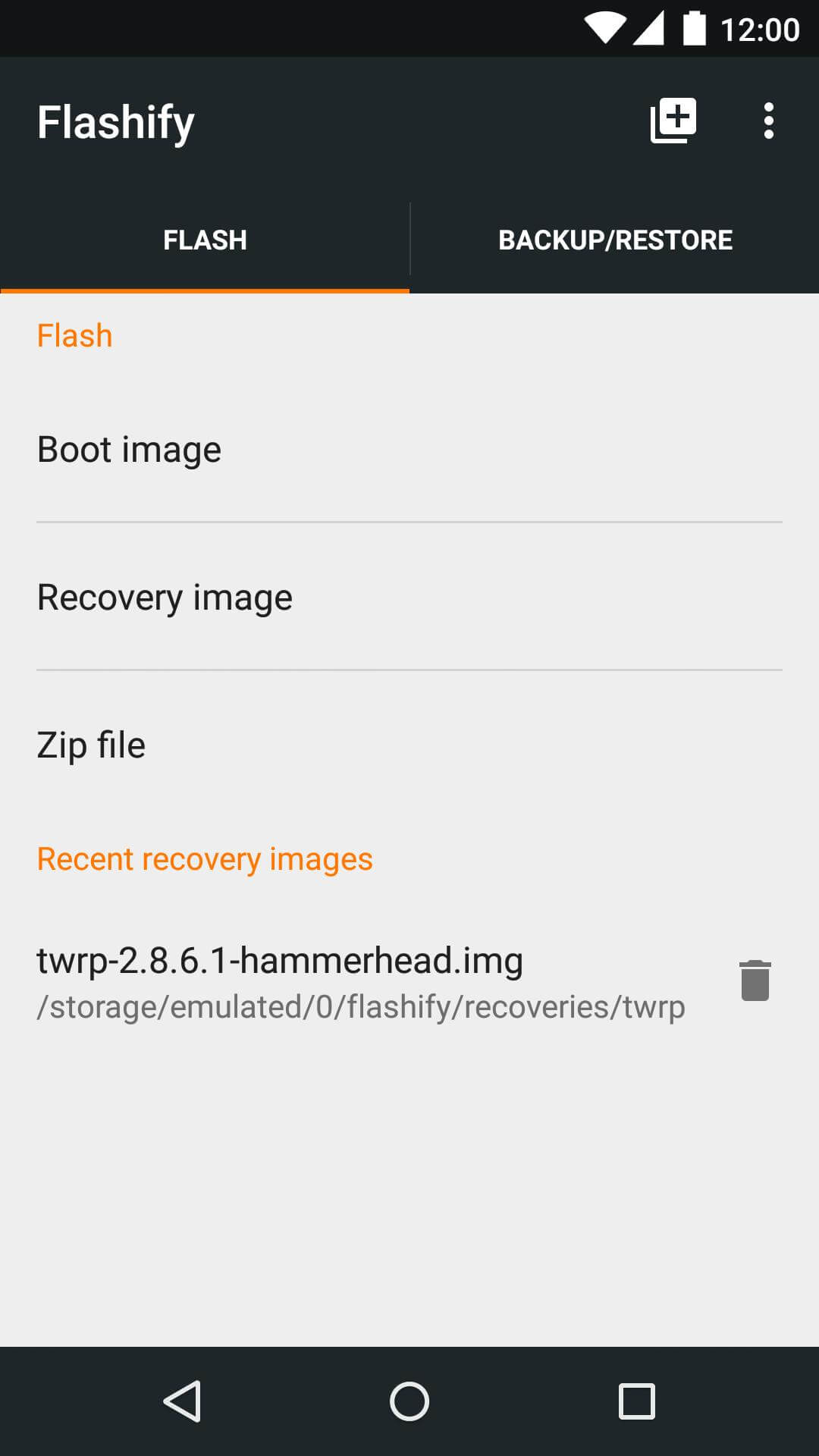 Screenshot Flashify APK