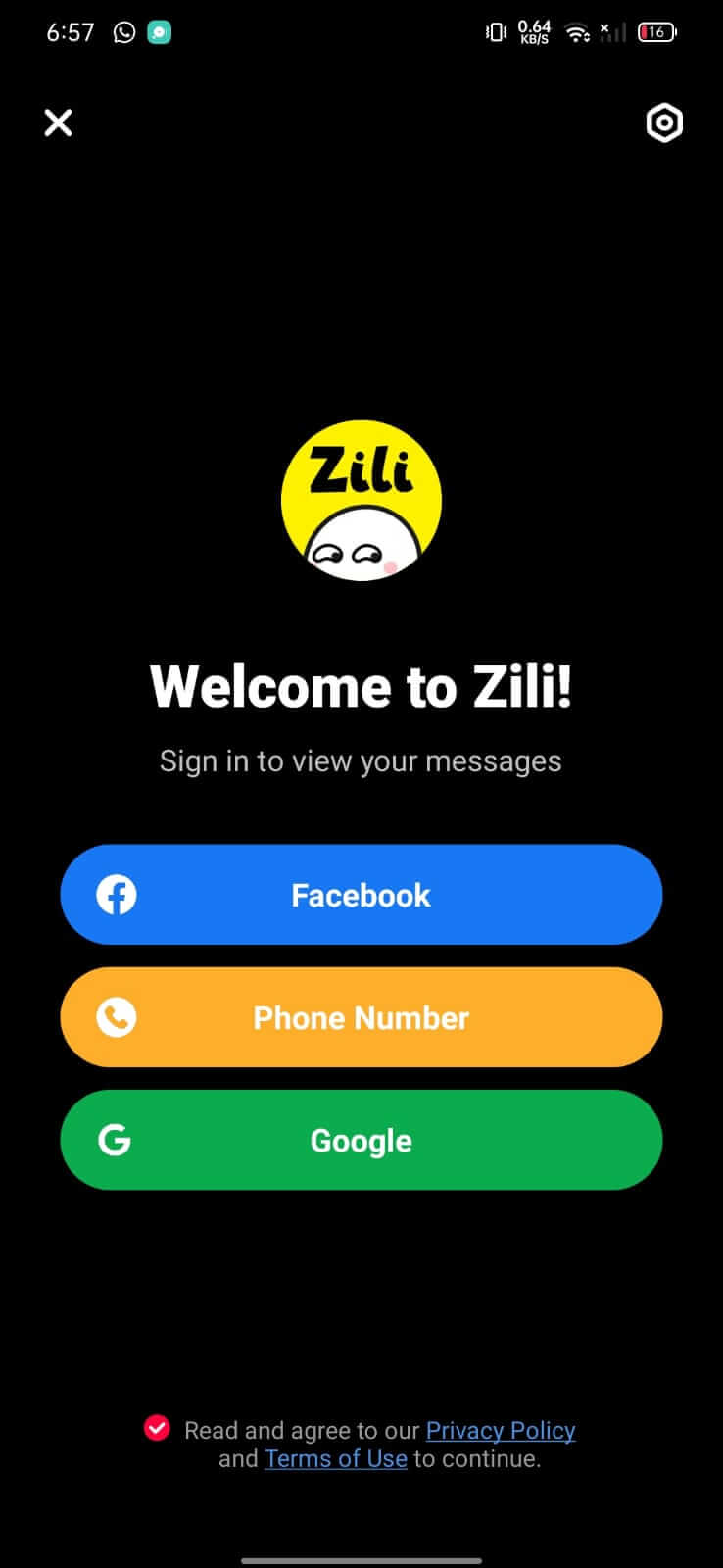 Screenshot Zili APK