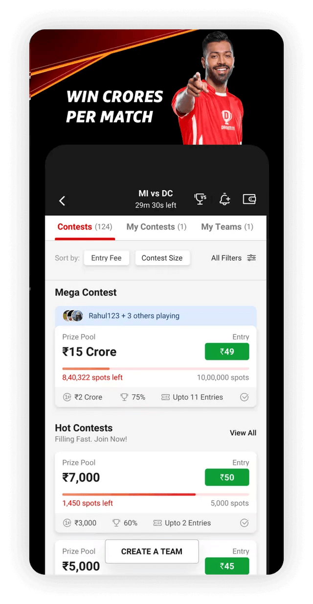 Screenshot Dream11 APK