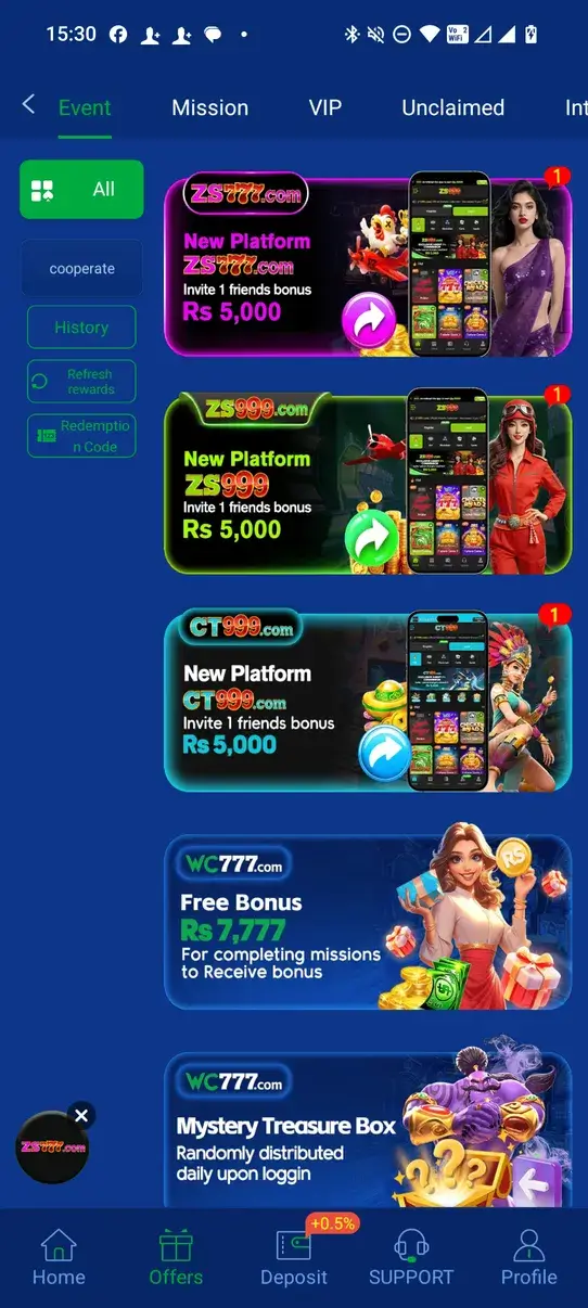 Screenshot WC777 APK v6.3.5