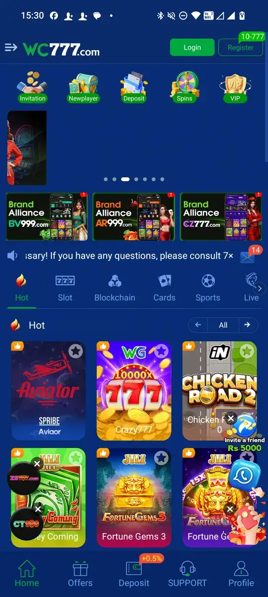 Screenshot WC777 APK v6.3.5