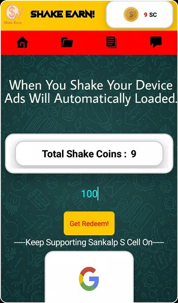 Screenshot Shake Earn APK 3.0