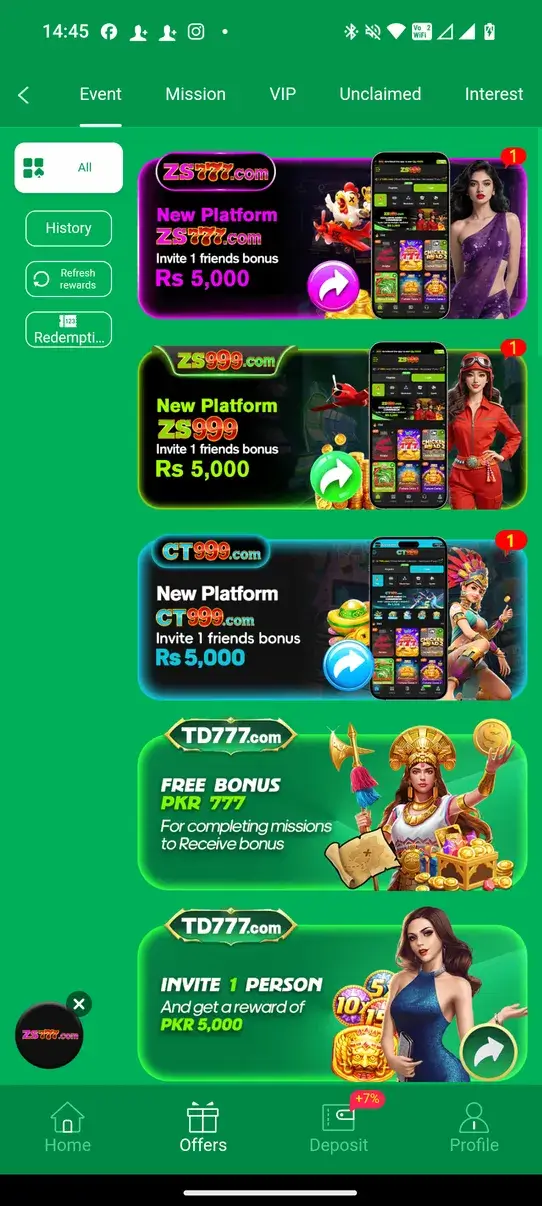 Screenshot TD777 APK v1.1.22