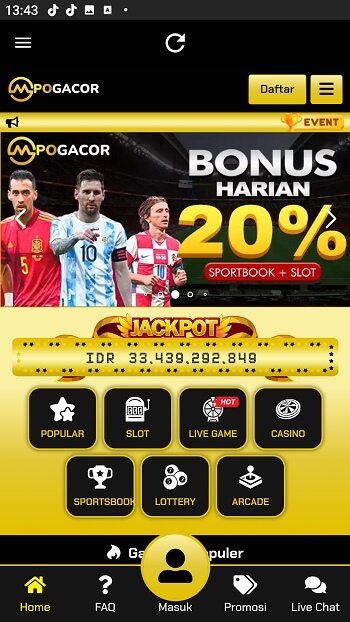 Screenshot MPOGACOR APK 7.1 Download untuk Game Slot Online